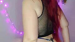 beautiful redhead slut with lipstick has orgasm in argentinian scene