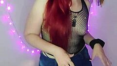 beautiful redhead slut with lipstick has orgasm in argentinian scene