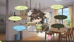 summer clover harem hentai game ep 13 caught with a giant boner in the kitchen