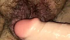 hey, hairy bbw milf gets fisted and squirting with toys?