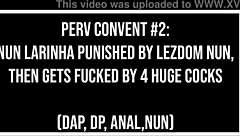 Naughty Nun Punished By Huge Cocks?