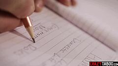 Small tits brunette stepdaughter drilled hard by stepdad