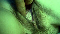 Teen Spreading Hairy Cunt in Low Light – Gaping Clit Close Up?