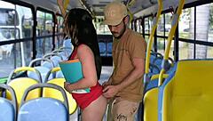 brazilian student groped and screwed inside public bus by stranger