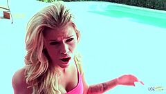 small titties and a wet oyster on a perfect blonde licked and fingered