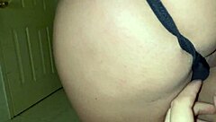 Asian step mom gives handjob to step son in POV