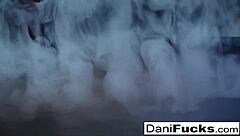 Hot Gothic Vampire Dani Masturbates Pussy with Big Tits!