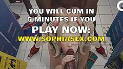 big ass on vacation gets horny blowjob