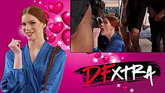 Cuckold's blonde babe gets pussy pounded while bf watches