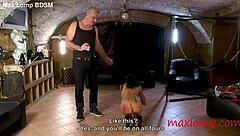 Skinny milf prepares for her punishment session.