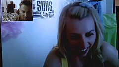 Blonde Lexi Belle fucks guy met online first time