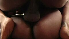 Black amateur fucks wet pussy hard