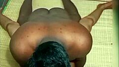 beautiful indian aunty with long hair enjoys intimate moments with roommate in homemade video