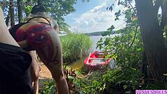 stepsister rides stepbrother's dick on boat