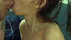 BTS footage of Candie Cross as my personal slut in rough deepthroat action