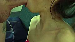 BTS footage of Candie Cross as my personal slut in rough deepthroat action