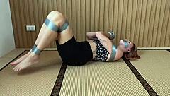 horny girlfriend tied up, punished with vibrator?