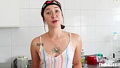 Ruvinha has sex with couple on birthday with blowjob girls kissing and big ass!