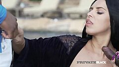 Dark Haired Kira Queen Sucks Two Bbcs