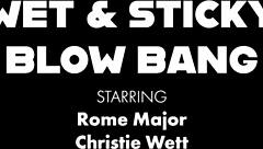 oh wow, rome fucks christie wett's wet pussy in cowgirl after party!