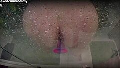 Spied On Chubby Roommate Using New Toy In Shower