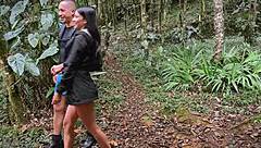 Hermanastra Fucked in Forest and Cum on Her Tits