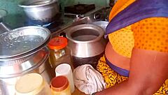 Desi Bhabhi Cooks While Having Sex in Kitchen