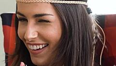 Step family celebrates thanksgiving together with taboo fun 😊