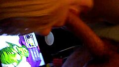 Blonde Amateur Gives Homemade Blowjob With Tits Exposed