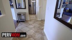 Pervmom busty milf stepmom Anissa Kate wears sexy lingerie only for her stepson