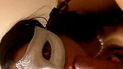 Amateur Blowjob With Masked Tits And Cumshot?