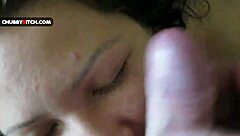 Brunette Teen 18+ Gives Oral and Facial