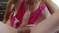 another deepthroat session with a horny milf slut friend
