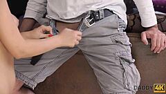 Ginger cheats with handsome stepdad