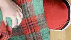 Shy Neighbor Licks Pussy Intensely Under Blanket