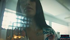 Big Booty Ebony Harley Dean Undresses Sensually In Studio, Showing Off Her Curves