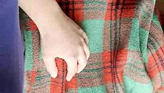 Shy Neighbor Licks Pussy Intensely Under Blanket