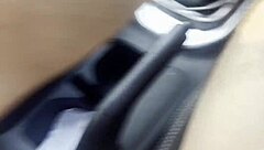 Car fun with office friend turns into creamy pussy licking