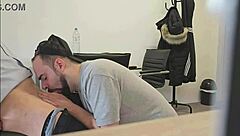 Straight Insurance Broker Convinced for FIRST TIME Handjob BLAST!