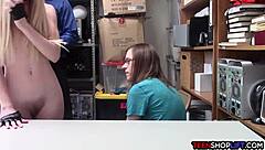 Young couple busted fucking in store by mall cop!