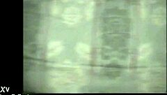 Toying solo in tight leather corset and black thigh highs