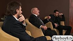 nasty women engage in double dildo fucking