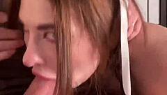 Hot sloppy blowjob with big dick