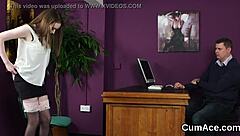 nasty centerfold swallows jizz, yet gulps every drop