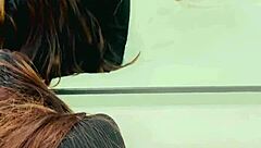 slamming my wife in her dress, heels, and lace thong