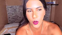 Skinny brunette stepmother masturbates with anal toys, cumming in big pussy and ass