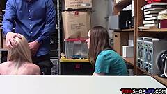 Young couple busted fucking in store by mall cop!