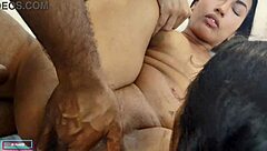 two beautiful latinas and a naughty guy