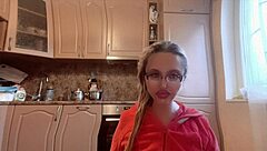 Russian femdom goddess with glasses