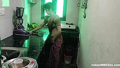 Indian Couple Bangs Hard in Steamy Kitchen Session